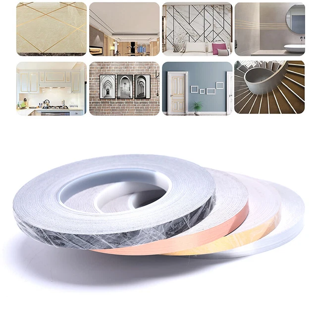 50M GOLD SELF Adhesive Tile Sticker Waterproof Wall Gap Sealing Tape
