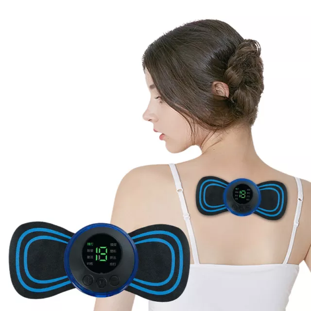 EMS Electric Pulse Neck Massager Cervical Massage Patch Back Sticker Muscle Stim