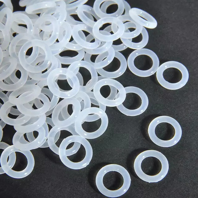 Wire Dia. 3.5mm-5.0mm Food Grade Silicone Rubber Seal O-Ring White OD 12~100mm