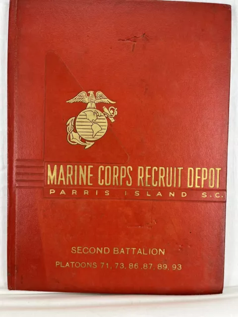 MARINE CORPS Recruit San Diego, CA Yearbook~2nd BN, Platoons 71,73,86,87,89,93