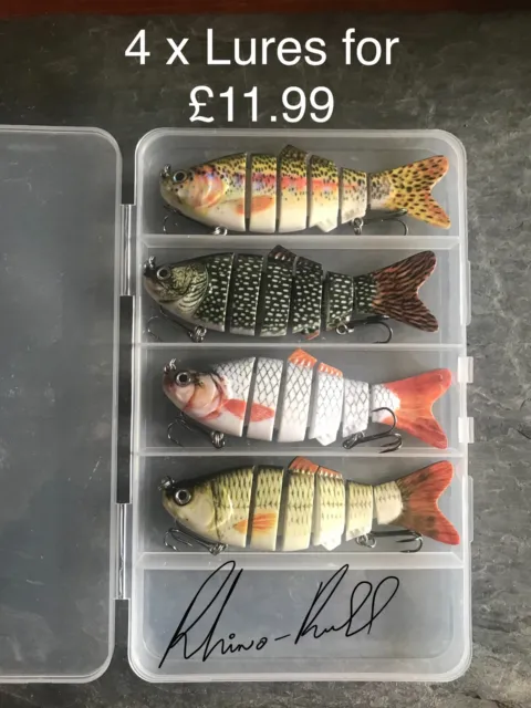 5 Spinners Size 2 in pocket lure box Ideal Perch Salmon Pike trout Fishing  #4