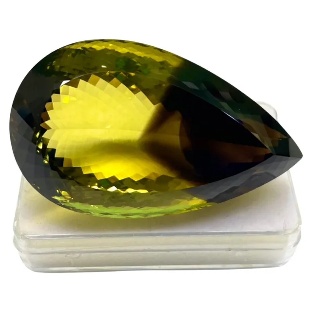 VVS Natural Bio Lemon Quartz 235 Cts Huge Pendant Size Certified Gemstone