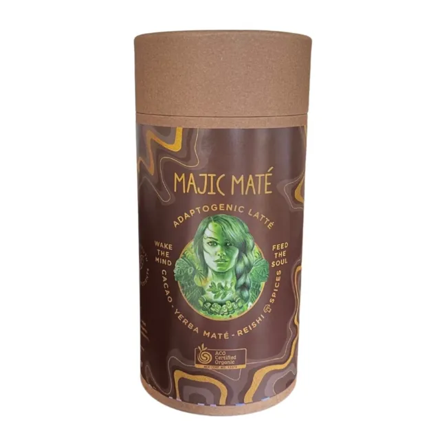 ^ Naturally Driven Organic Adaptogenic Latte Majic Mate Cacao 250g