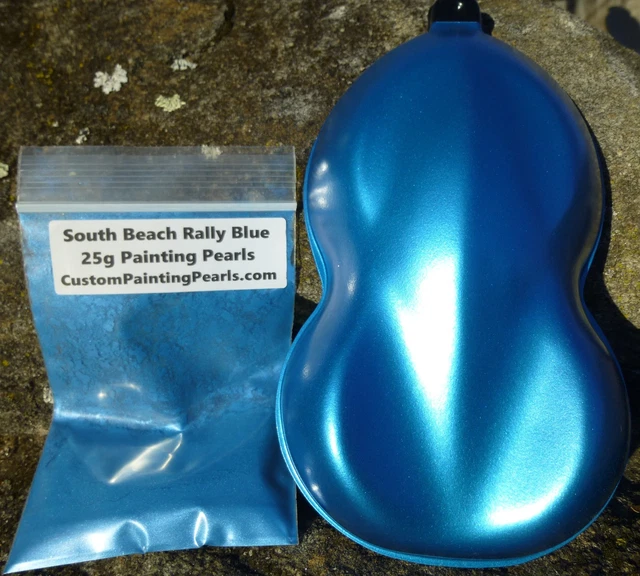 South Beach Rally Blue Pearl Pigment Clear Gloss Gallon Spray Can PPG