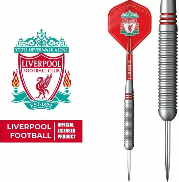 Liverpool 22g Brass Darts Steel Tip - Officially Licensed Football Club FC