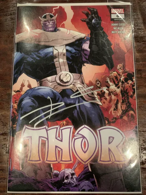 Thor 6 2nd Print Wraparound Cover SIGNED by Donny Cates NM