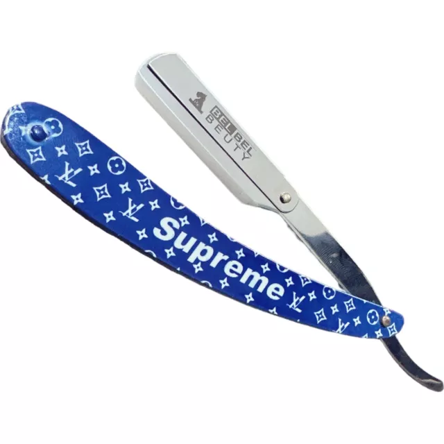 NEW BLUE Barber Salon Straight Cut Throat Shaving Razor  Beard Shave Razor