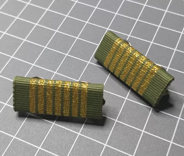 National Emergency Medal ribbon bar x 2