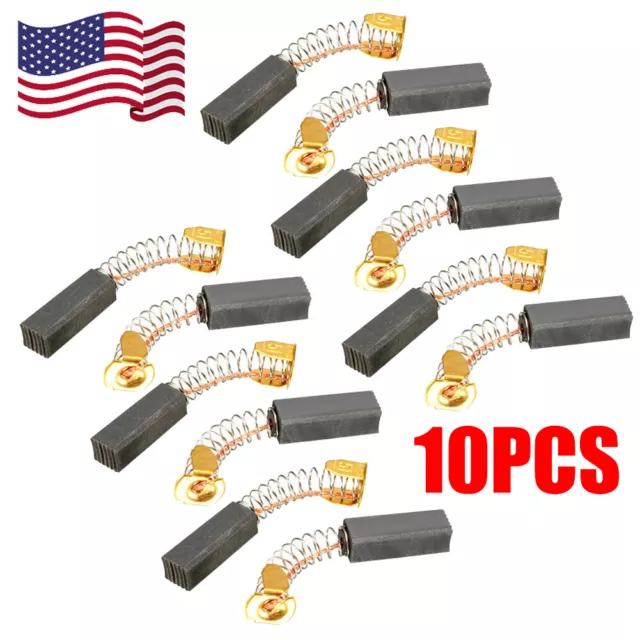 10PCS Carbon Brushes For Electric Motors 20mm x 7mm x 6mm Replacement Part USA