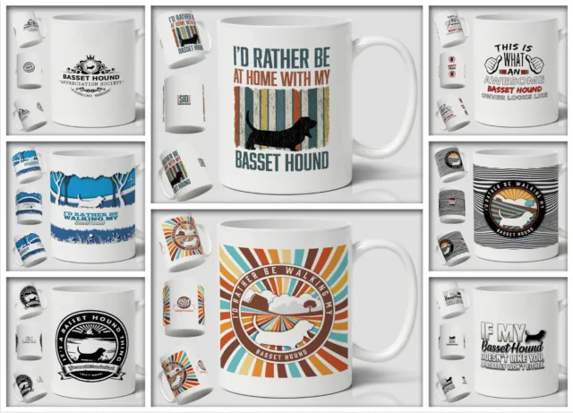 Basset Hound Mug Dog Owner Christmas Birthday Gift Coffee Tea Cup