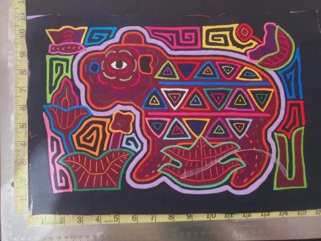 Panama Kuna Mola Folk Art Reverse Applique Embroidery Quilted 1937