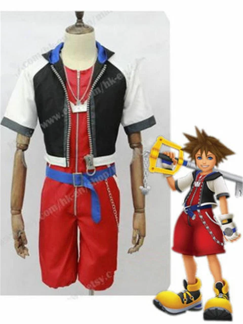 Newest Kingdom Hearts Remix Sora Cosplay Costume custom made {]