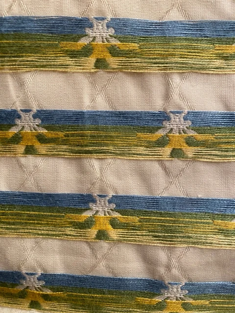 6 Yards  LEE JOFA Ryder Weave Bluebelle Cream Ground Yellow/Blue/Green Flowers 3