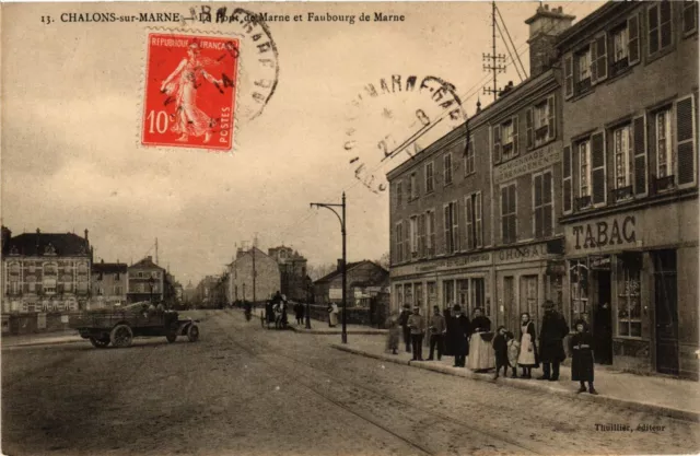 CPA CHALONS-sur-MARNE - Le Pont de Marne et Faubourg de Marne (742313)