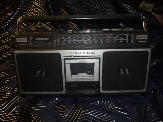 Ancienne Radio RADIOLA spatial D8212 Stéréo Boombox cassette ghettoblaster