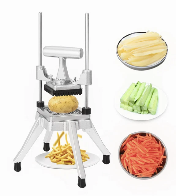 Vegetable Dicer Commercial Fruit Slicer Chopper French Fry Cutter 1/4” & 3/8”