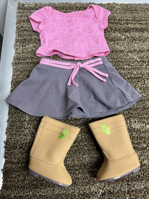 American Girl 2012 True Spirit Meet Outfit Skirt Top Butterfly Boots