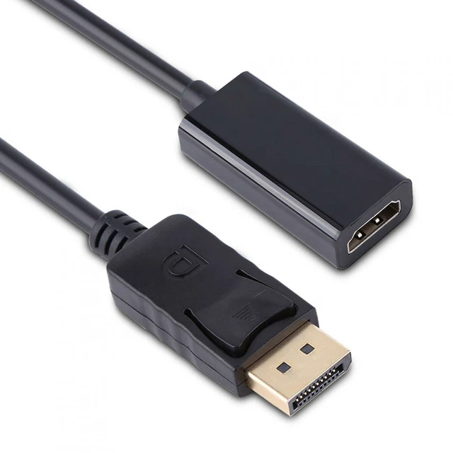 Adaptateur Convertisseur De Câble DP Displayport Mâle Vers Femelle Pour PC /