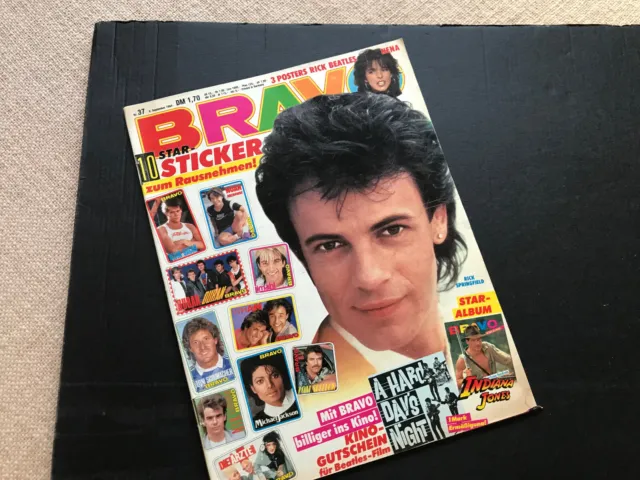 "Bravo" 1984/37 komplett mit Poster und 10 Star Sticker  gut erhalten