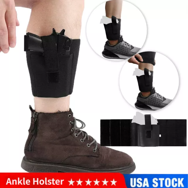 US Tactical Universal Handgun Ankle Leg Holster Concealed Carry for Small Pistol