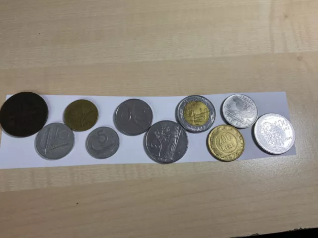 10 Münzen LOT Italien Italia Italy Lira Centesimo 1866 1955 1957 1954 1976 1978