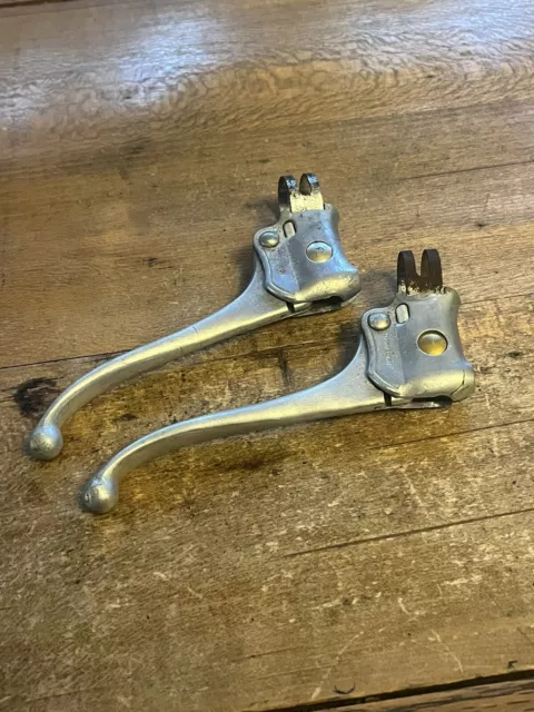 Vintage Weinmann Upright Brake Levers Gold Dot 22.2 70s Cruiser Schwinn Suburban