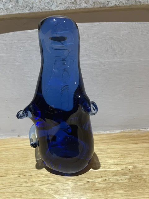 Wedgwood Art Glass Otter Figurine Paperweight Ornament 6" Tall