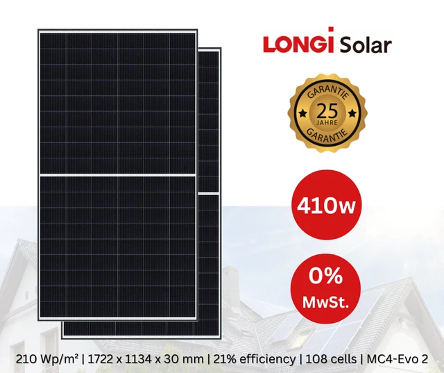 410W SOLARPANEL SOLARMODUL Photovoltaik PV Modul 410 Wp Solar ...