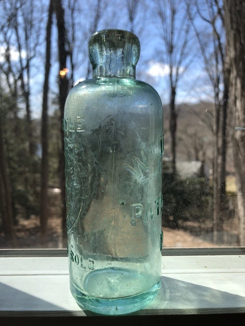 Antique W M T. Allen Paterson NJ Aqua Hutch Hutchinson Soda Bottle New Jersey 4