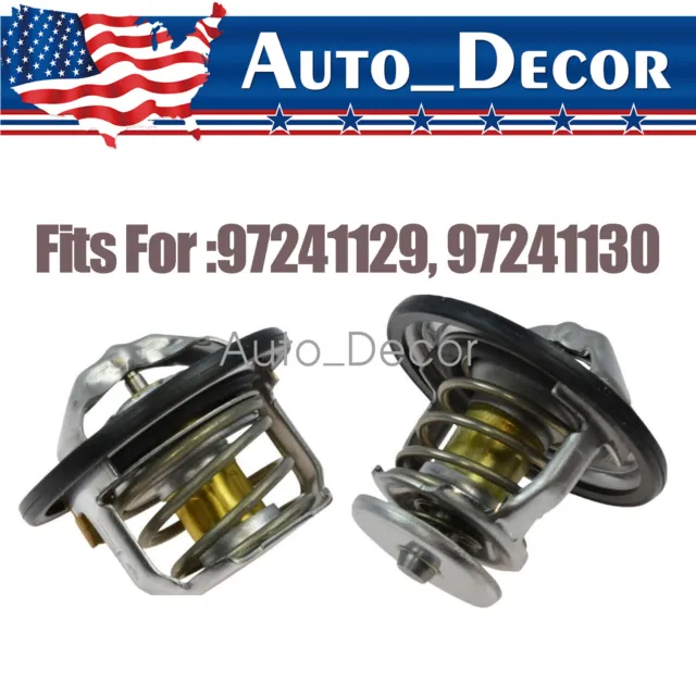 185 & 180 Degree Thermostat Front & Rear Kit Fits For GM Pickup Duramax