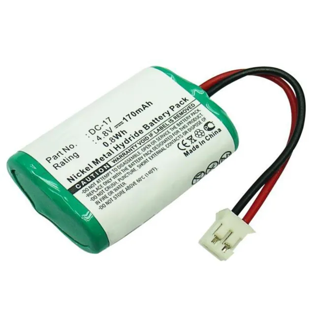 SportDog SD-400 SD-800 Receiver Battery DC-17 MH120AAAL4GC SDT00-11907 170mAh 2