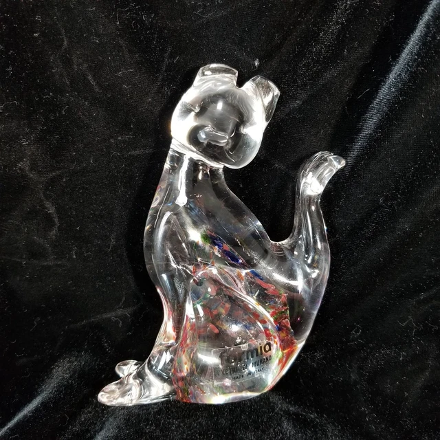 Figurine Chat Orange En Résine - Boîte à Souvenirs Avec Empreintes De Pattes - Cadeau Pour Amoureux Des Chats