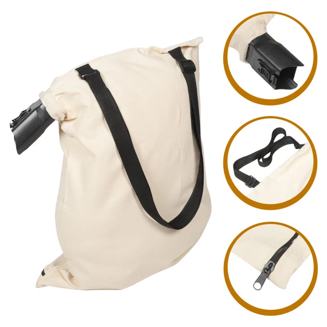 ROCWOOD Electric Leaf Blower Vac Bag – Fits Einhell, Handy, Mowerland, QGarden Models – Black Collection Bag