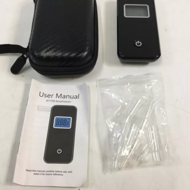 Alhalador electrónico de pantalla digital portátil negra QTlier AT7700