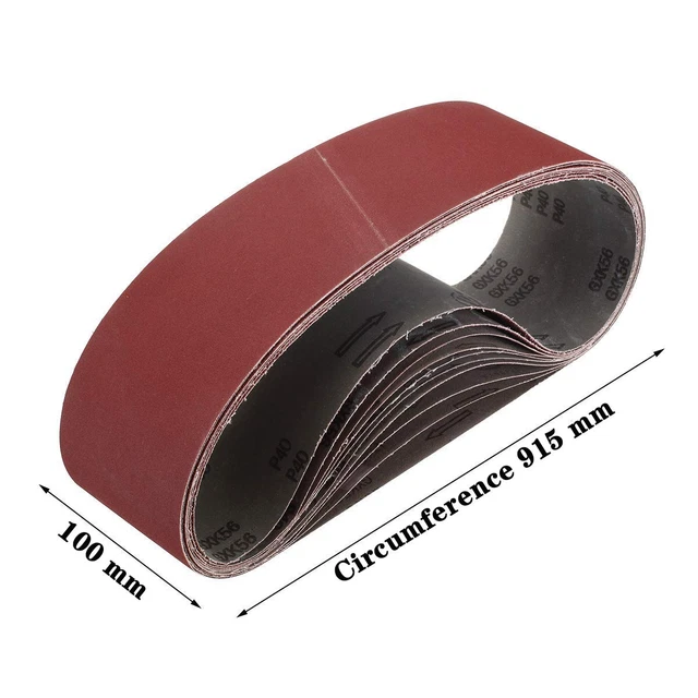 5 bandes abrasives 75 x 457 mm Grain 40 Silverline 171121 : Outillage pro bricolage et visserie