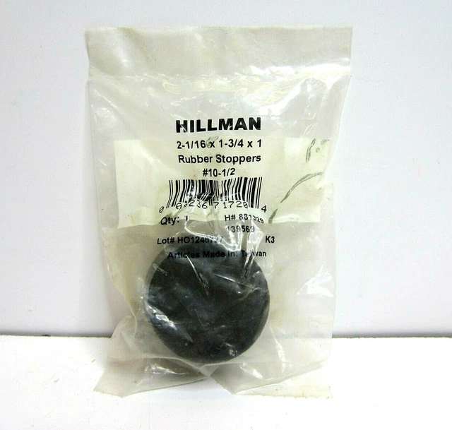 Hillman Rubber Stopper Plug Bung #10 1/2 2 1/16 x 1 3/4 x 1 139569