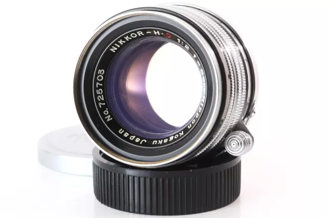 Nippon kogaku Nikkor H.C. 5cm 50mm F/2 Black Belt Lens Leica LTM39 725703 Exc+++