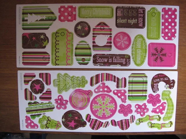 Planches embellissements cartons Thème Noël  Loisirs créatifs & scrapbooking