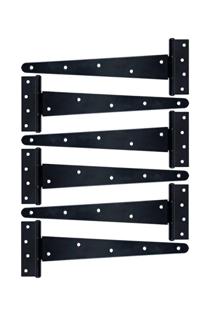MLHpeak T-Strap Shed Hinge Gate Strap Heavy Duty Hinge Door Barn Gates Hinges...