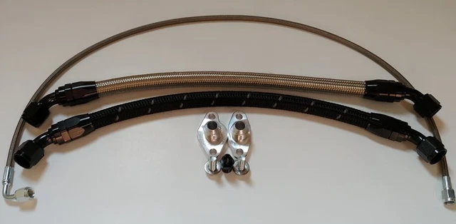 PartLord NA-T/2JZ-GE - Single Turbo Oil Line Kit - For BorgWarner S300 Turbo PartLord NA-T/2JZ-GE - Single Turbo Oil Line Kit - For BorgWarner S300 Turbo