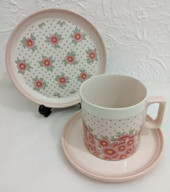 Hornsea Pottery Passion Cup Saucer & Side Plate Trio