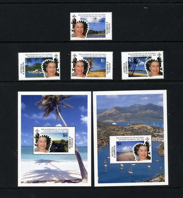 ANTIGUA   MNH   1513-18    40th Wedding Anniv   GB588