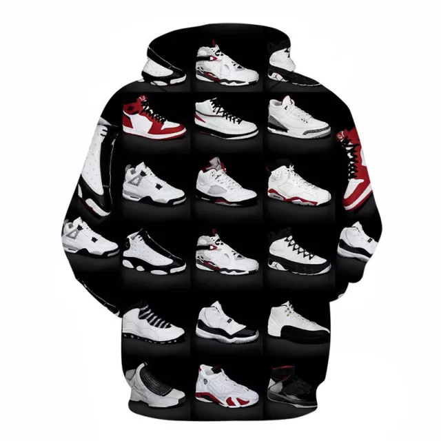 Basketball Sneaker Shoe Hip Pop Sports Hoodie Sweatshirt Sweater Pullover Jacket 3