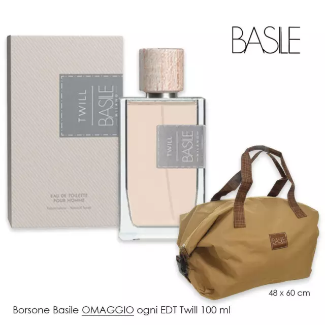 Parfüm für Männer Basile Twill EDT 100ml Original + Seesack Geschenk E Proben