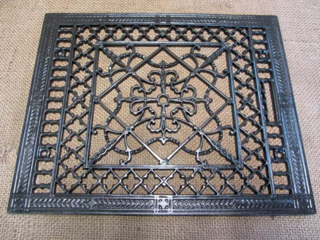 Vintage Cast Iron Register Grate Antique Old Heat Vent Furnace Hardware 10864