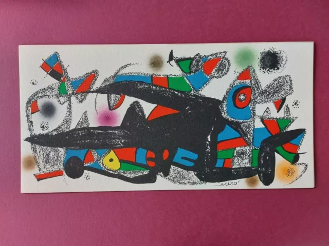 Joan Miro Original Lithographie limitiert ( 1500 )