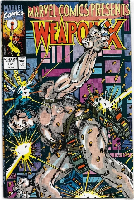 Marvel Comics Presents#82 Vf/Nm 1991 Weapon X Wolverine Comics
