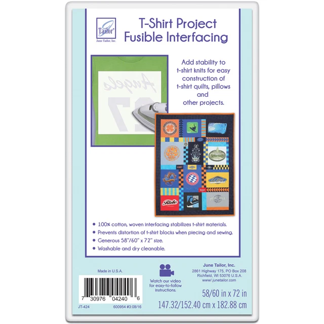 Camiseta June Tailor Project Fusible Interfacing-60""X72"" -JT-424