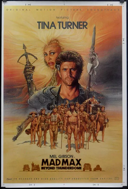 Pazzo Massimo Beyond Thunderdome 1985 Orig 26X38 Record / Film Poster Mel Gibson