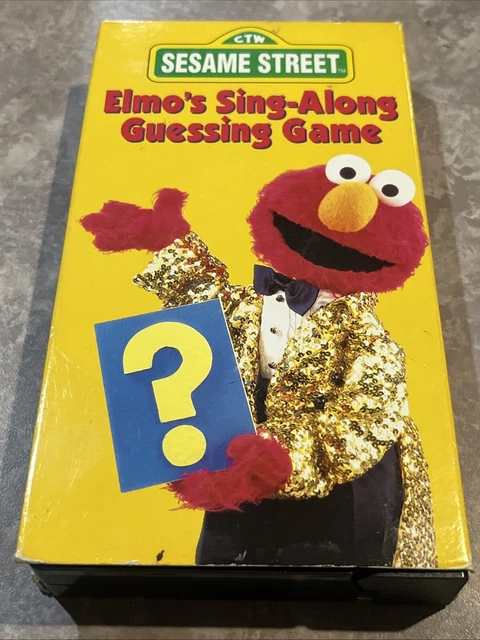 SESAME STREET: ELMO'S Sing-Along Guessing Game VHS 1996 RARE OOP **TESTED** £6.79 - PicClick UK